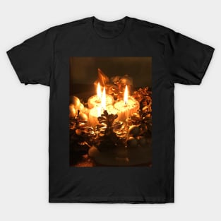 Three pine cone romantic candles T-Shirt